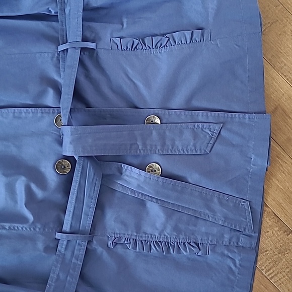 Novelti AJG Belted Blue Trench Jacket Plus Size 2X - Picture 4 of 11